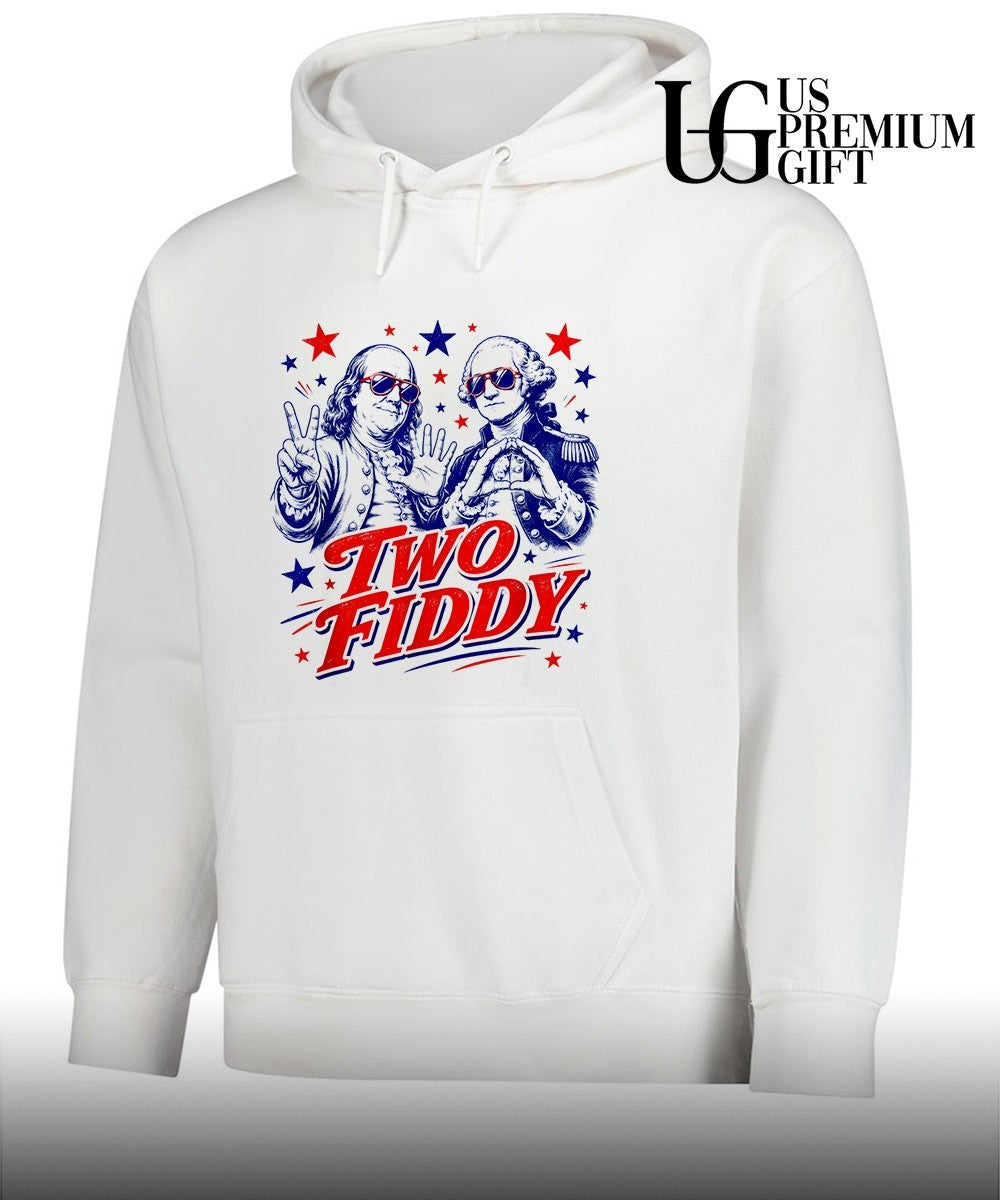 Benjamin Franklin George Washington Two Fiddy America 250 Years Anniversary shirt