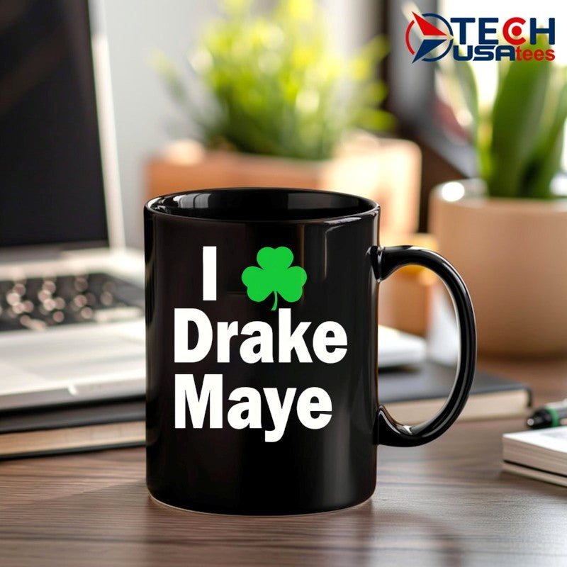 Bill Chisholm I love Drake Maye Patrick’s Day Irish Shamrock shirt