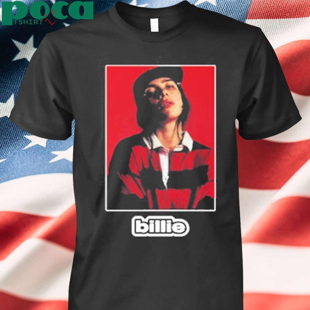 Billie Eilish Shirt Blue Billie Photo Shirt