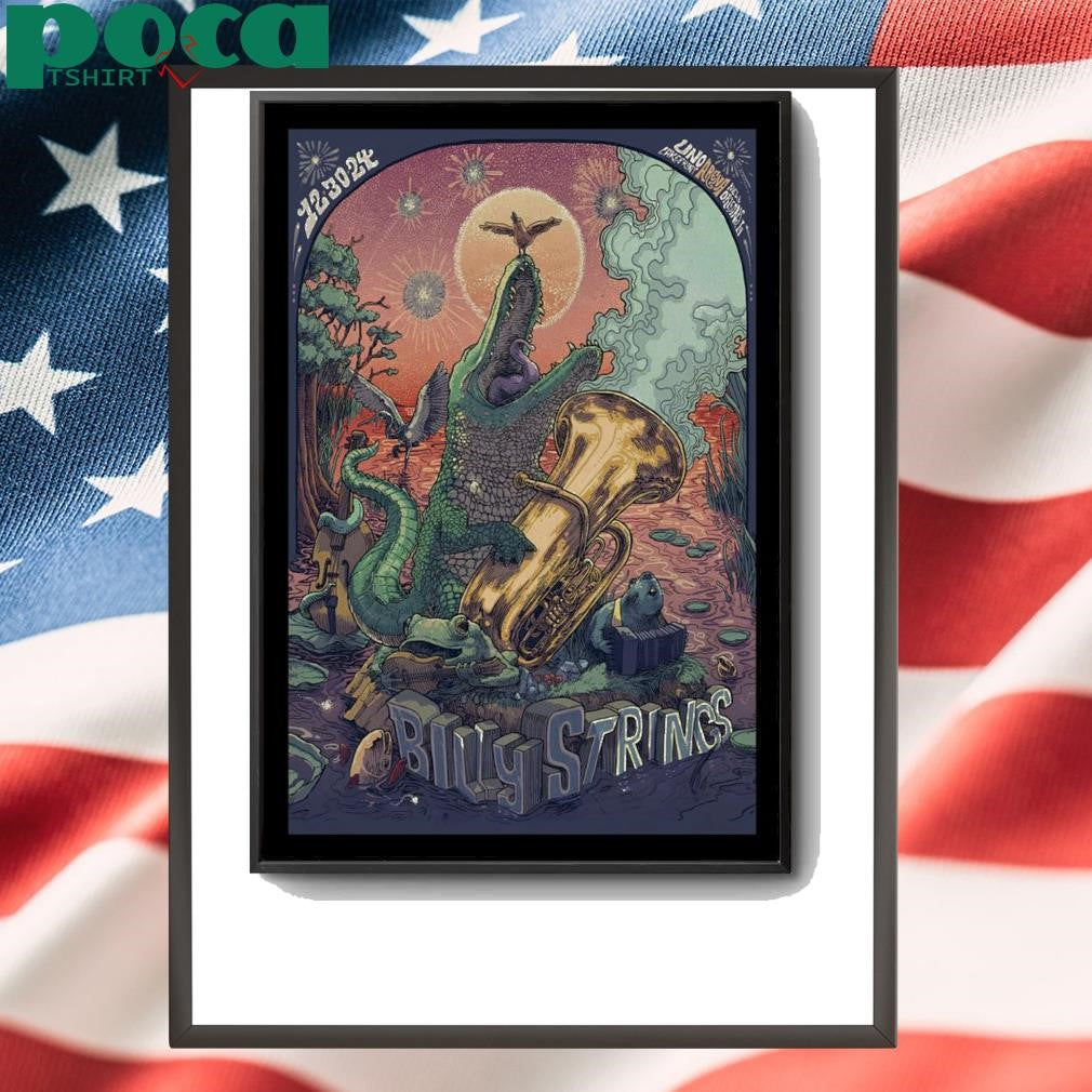 Billy Strings December 30 2024 In New Orleans, LA Tour Poster shirt