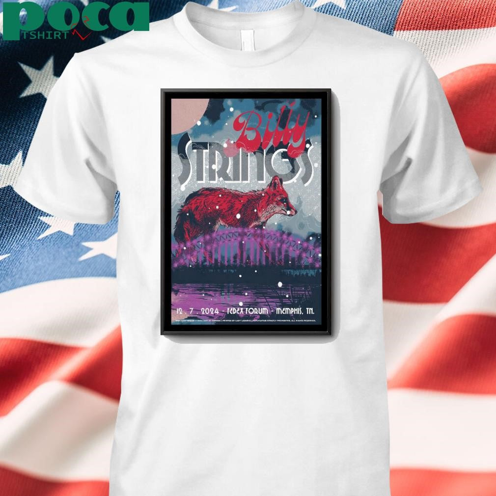 Billy Strings FedEx Forum Memphis TN December 7 2024 Poster shirt