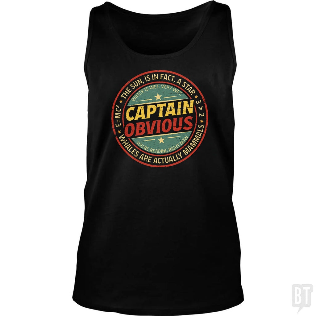 Captain Obvious Tank Top