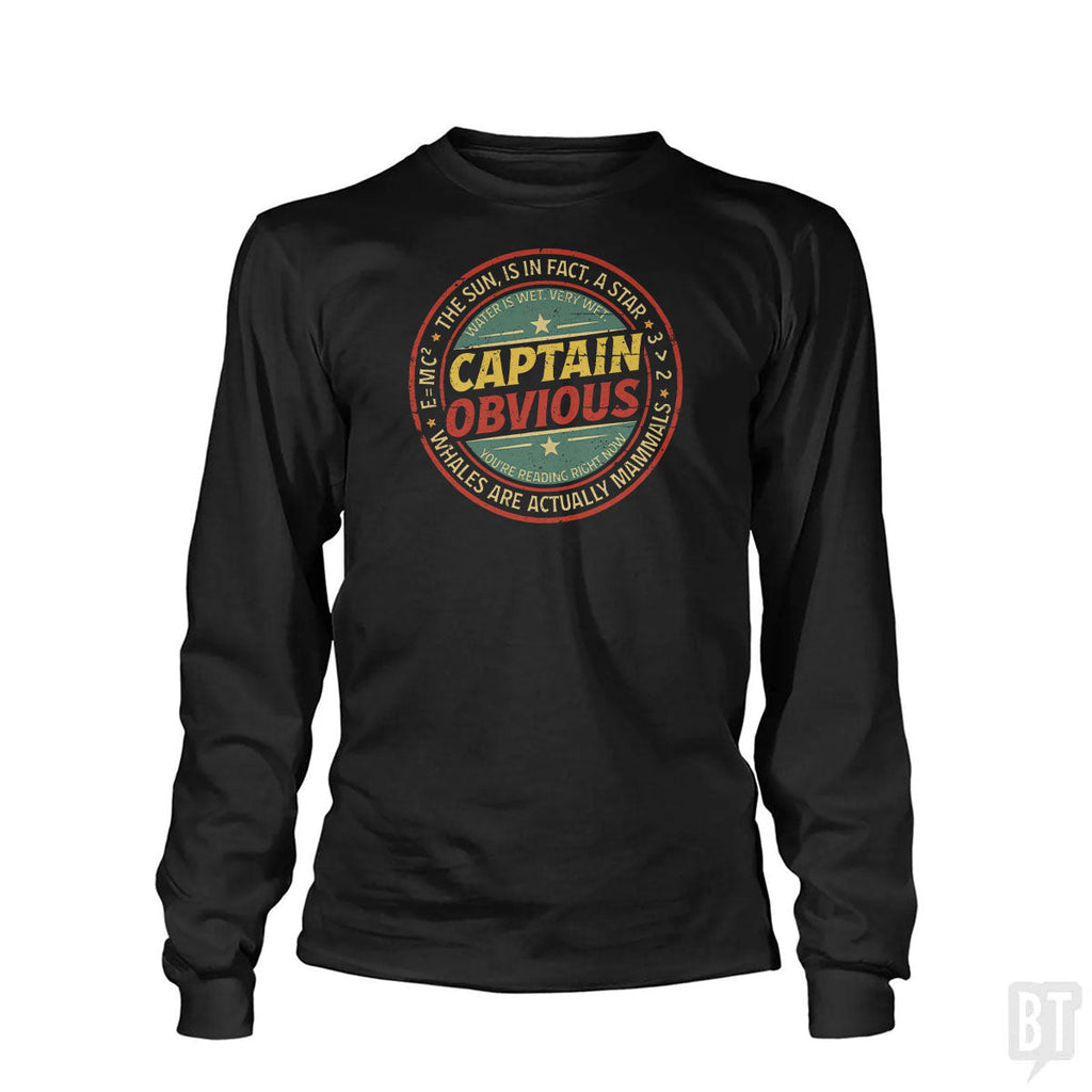 Captain Obvious Long Sleeve