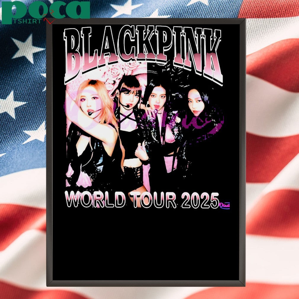 Blackpink World Tour 2025 Kpop Concert Poster shirt