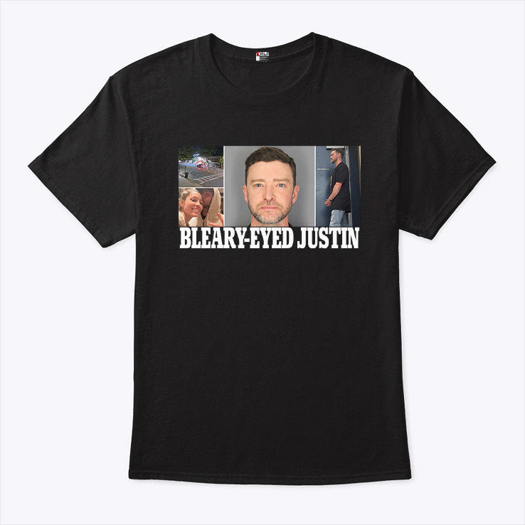 Bleary-Eyed Justin Timberlake Mugshot Shirt