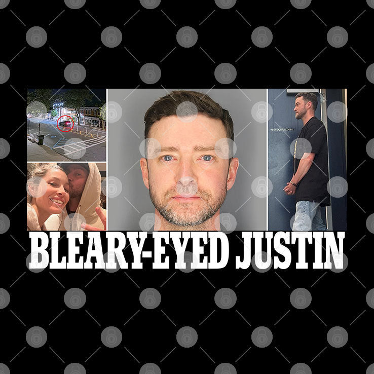 Bleary-Eyed Justin Timberlake Mugshot Shirt