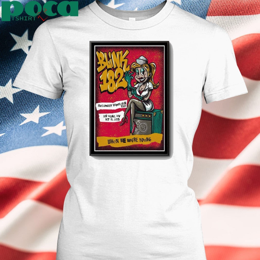 Blink 182 Oct 19 2025 Las Vegas, NV Poster shirt