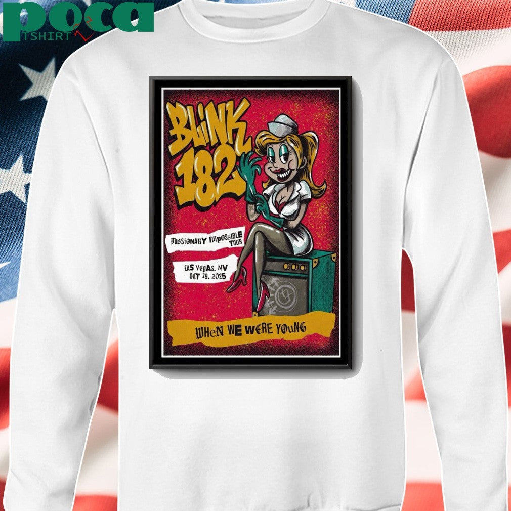 Blink 182 Oct 19 2025 Las Vegas, NV Poster shirt