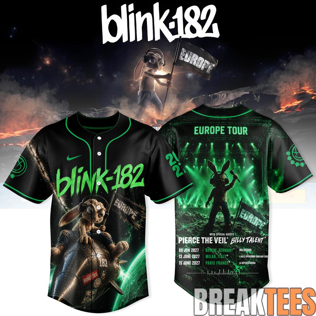 Blink-182 Never Grew Up Jersey Europe Tour Edition