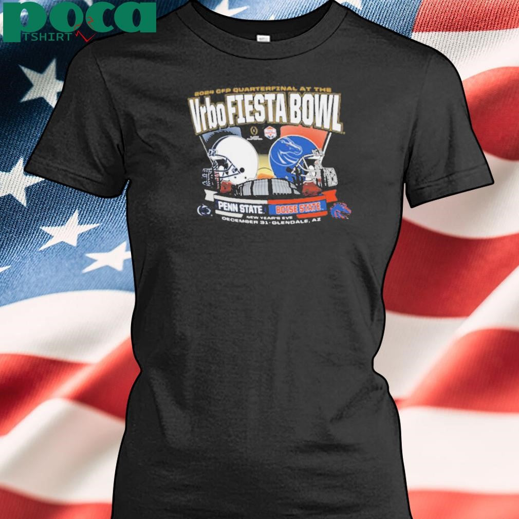 Boise State Broncos CFP Fiesta Bowl Dueling Helmet Long Shirt