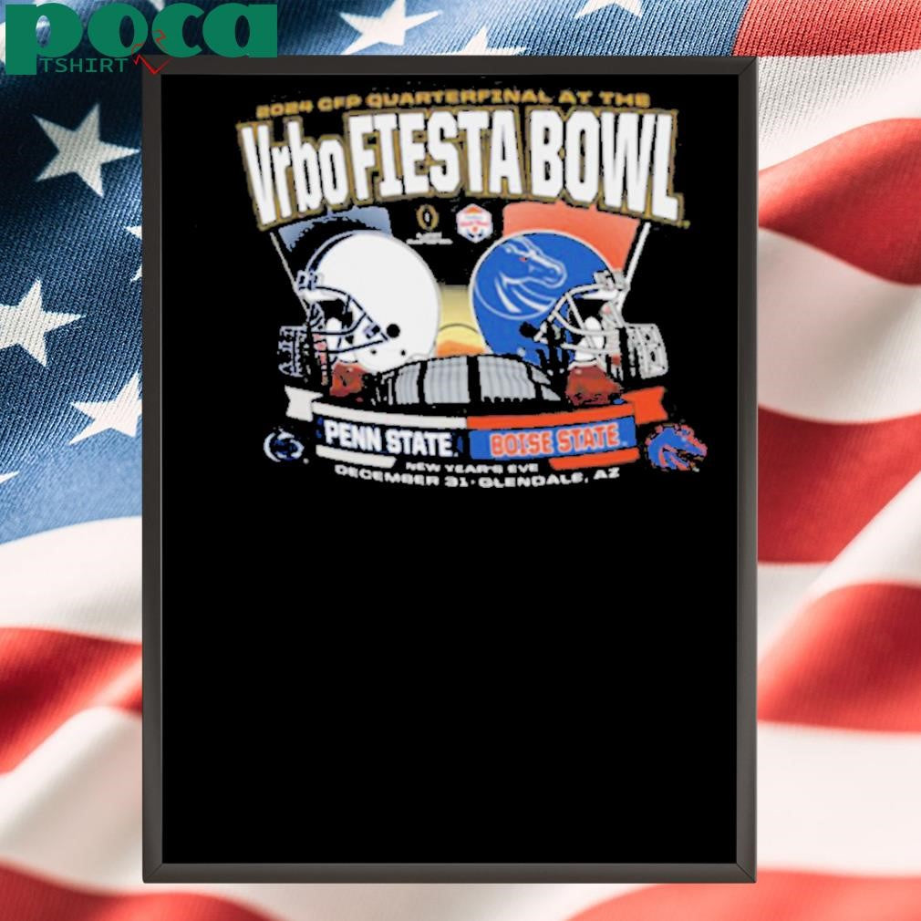 Boise State Broncos CFP Fiesta Bowl Dueling Helmet Long Shirt
