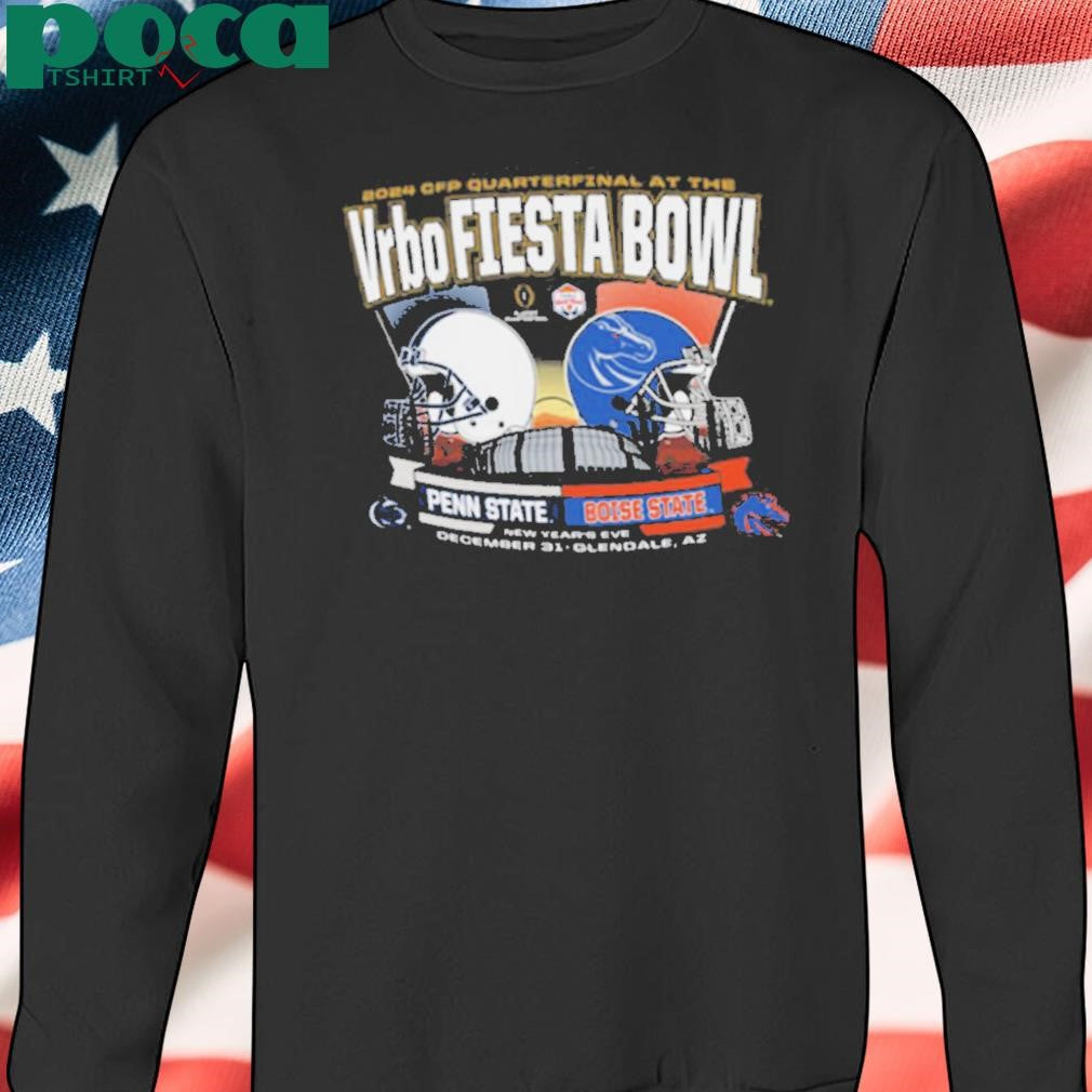 Boise State Broncos CFP Fiesta Bowl Dueling Helmet Long Shirt