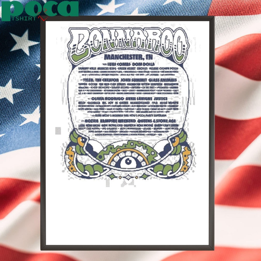 Bonnaroo Roo Arch Lineup 2025 Shirt