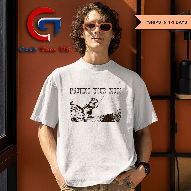 Bored To Death Ray Hueston Squirrel Protect Your Nuts shirt
