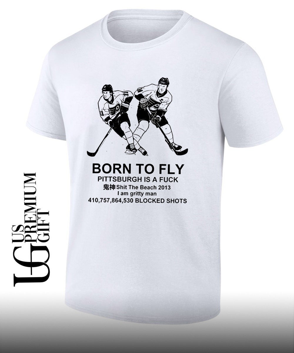 Born To Fly Pittsburgh is a fuck Philadelphia Flyers Hockey shirt