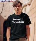 Boston Tartan Army Heart Scotland Soccer Fan Club Navy Blue shirt