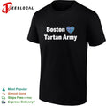 Boston heart Tartan Army Scotland national football team shirt
