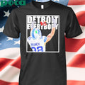 Brian Branch Vs Everybody Detroit Lions Middle Finger Shirt