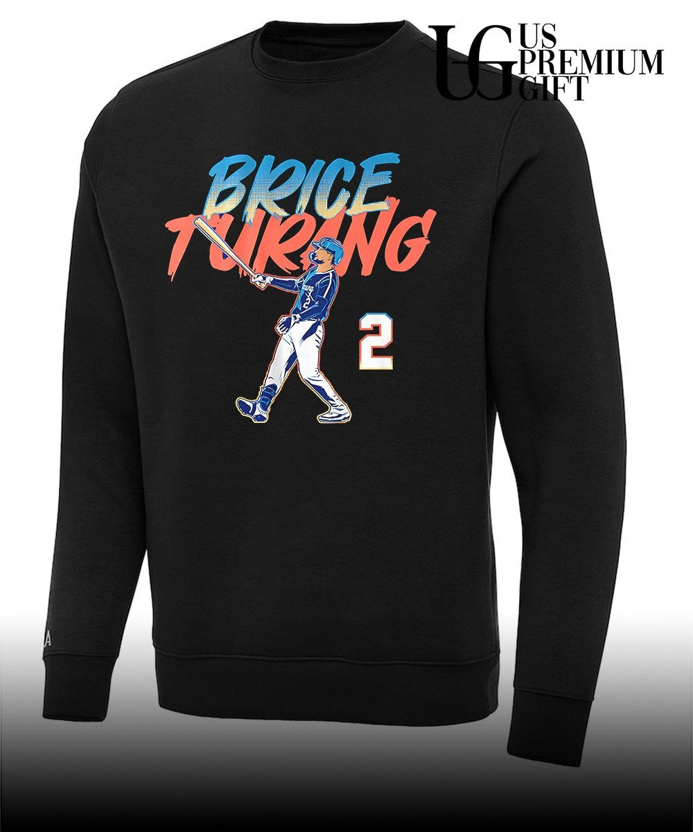 Brice Turang 2 player Milwaukee Brewers baseball Slugger Swing shirt