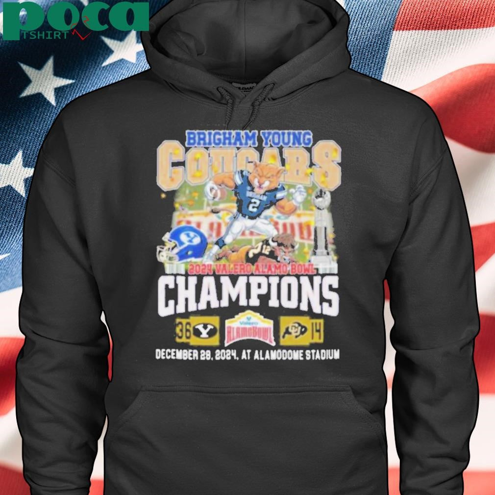 Brigham Young Cougars 2024 Valero Alamo Bowl Champions T Shirt