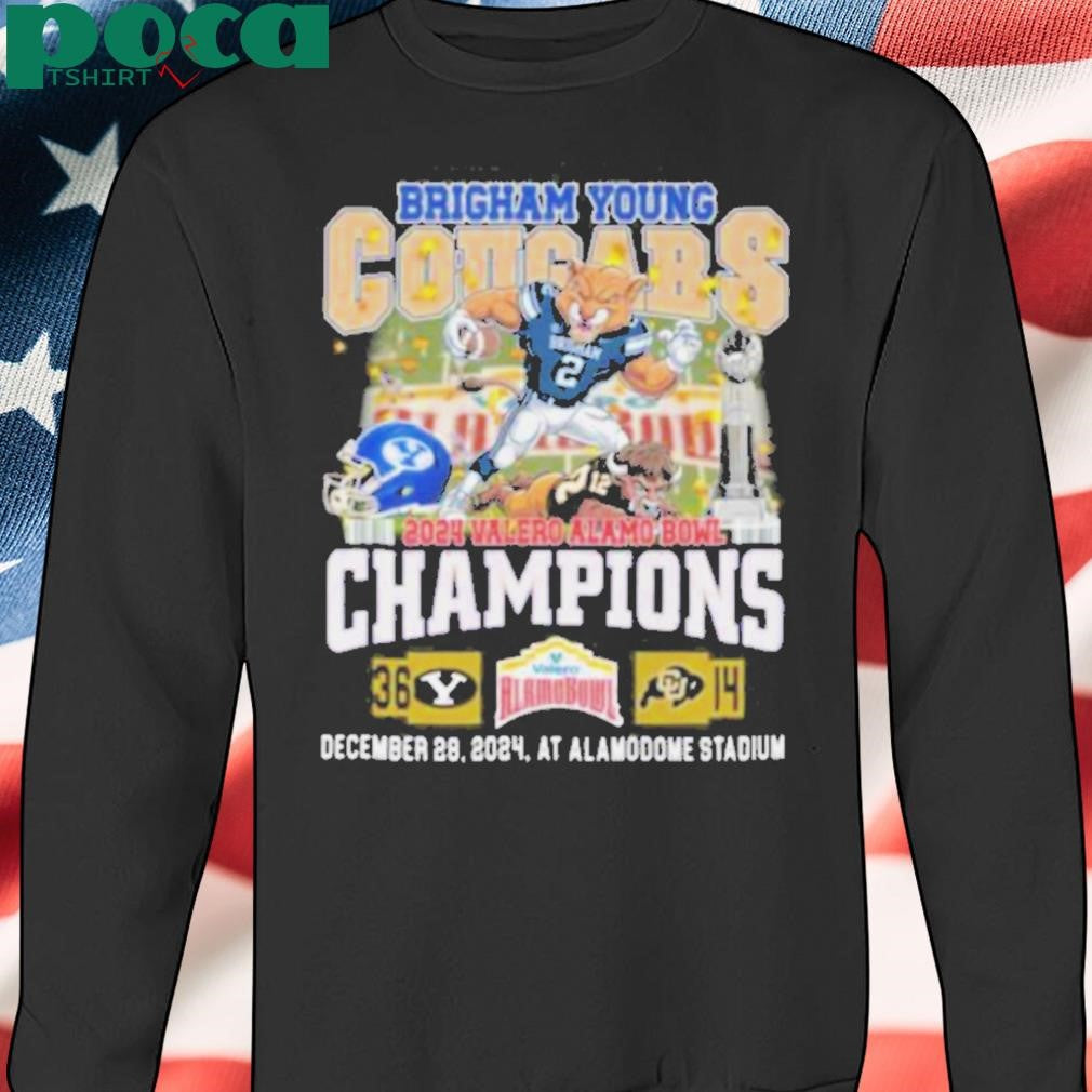 Brigham Young Cougars 2024 Valero Alamo Bowl Champions T Shirt
