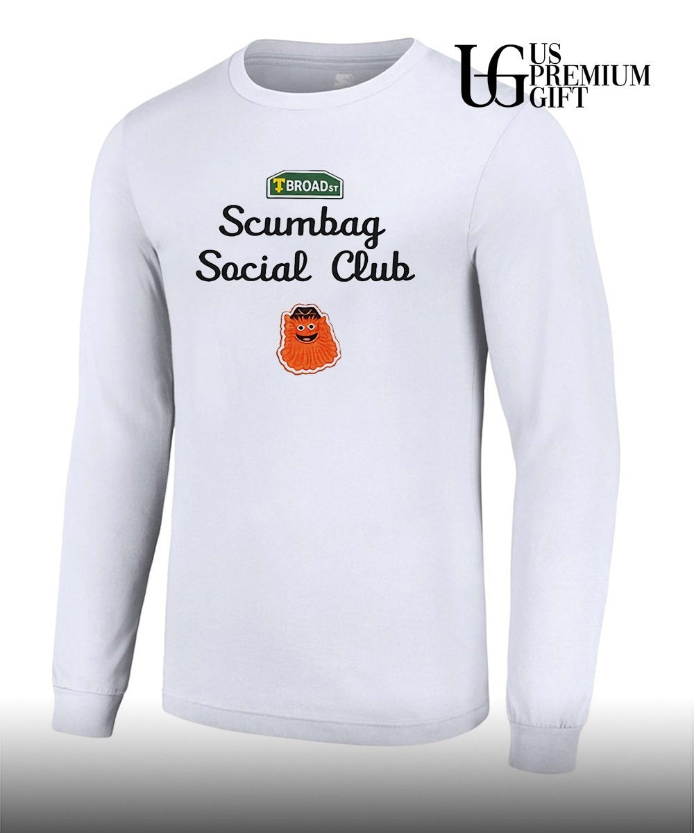 Broad street scumbag social club Philadelphia Flyers T-shirt