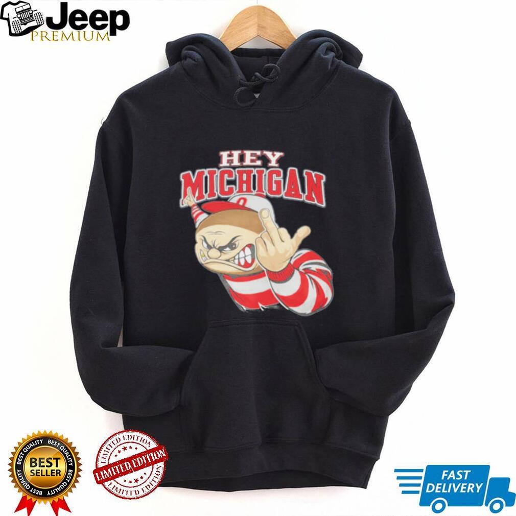 Brutus Buckeye Mascot Speed Hey Michigan shirt