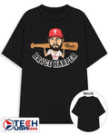 Bryce Harper Mondo bat Philadelphia Phillies superstar caricature shirt