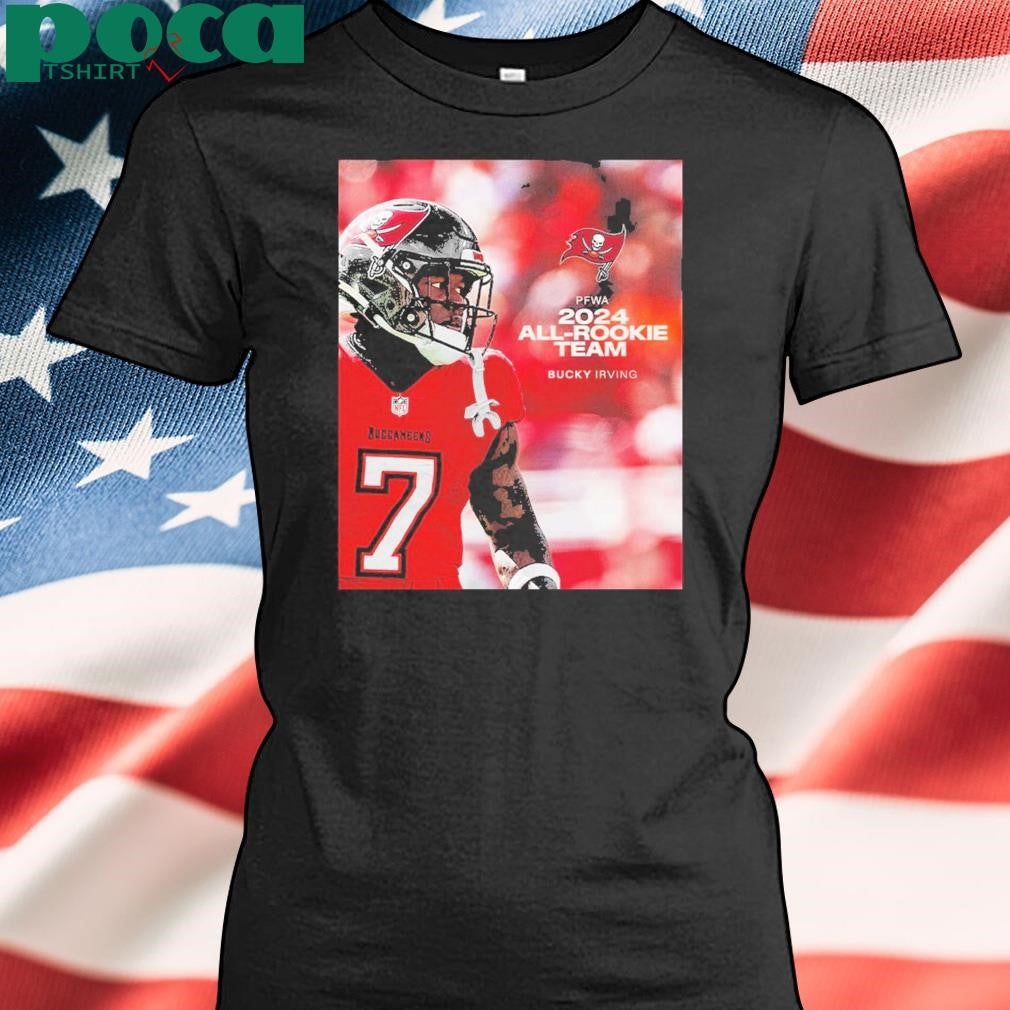 Bucky Irving Tampa Bay Buccaneers 2024 PFWA All Rookie Team Unisex T-Shirt