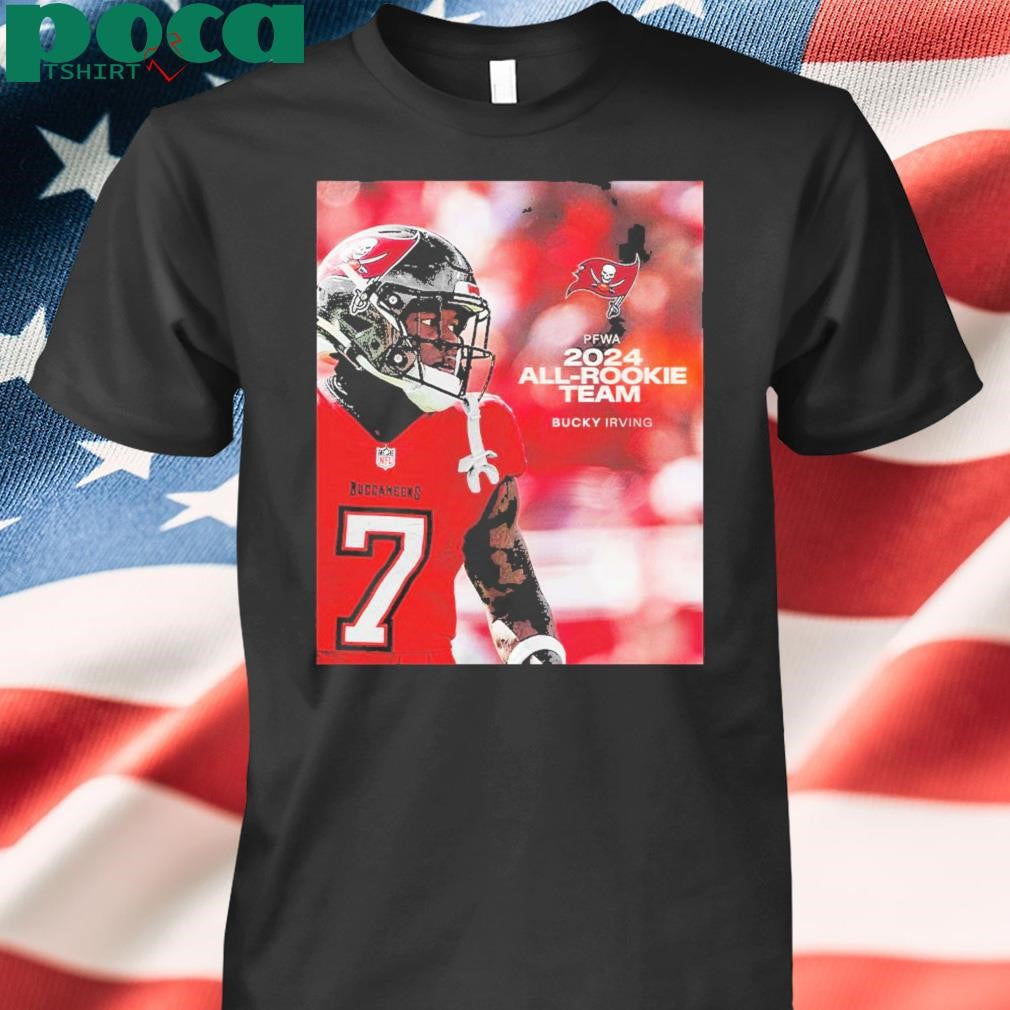 Bucky Irving Tampa Bay Buccaneers 2024 PFWA All Rookie Team Unisex T-Shirt