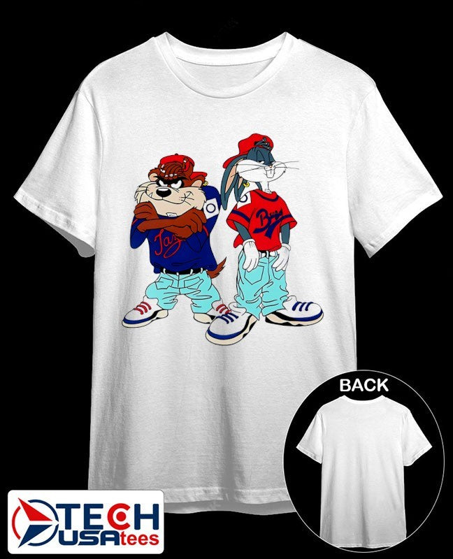 Bugs Bunny and Taz Rasta Kriss Kross shirt