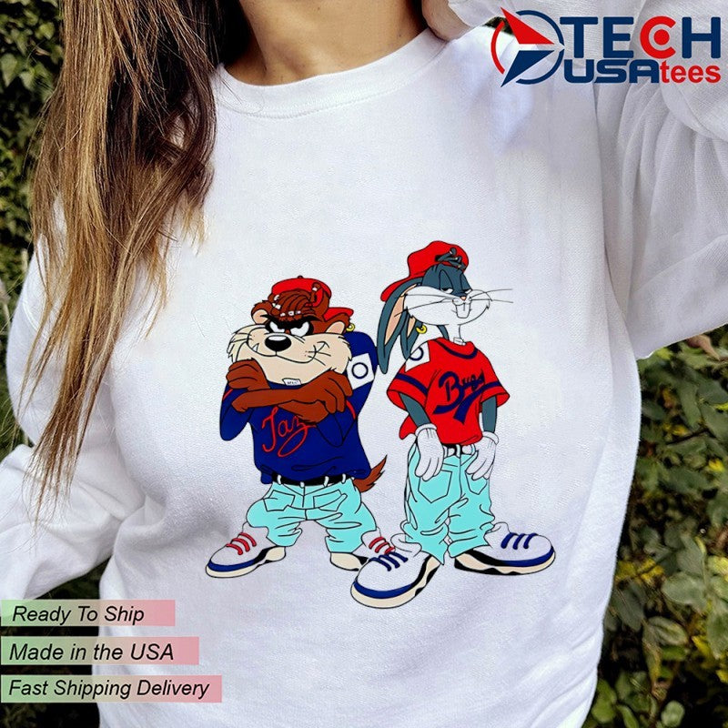 Bugs Bunny and Taz Rasta Kriss Kross shirt