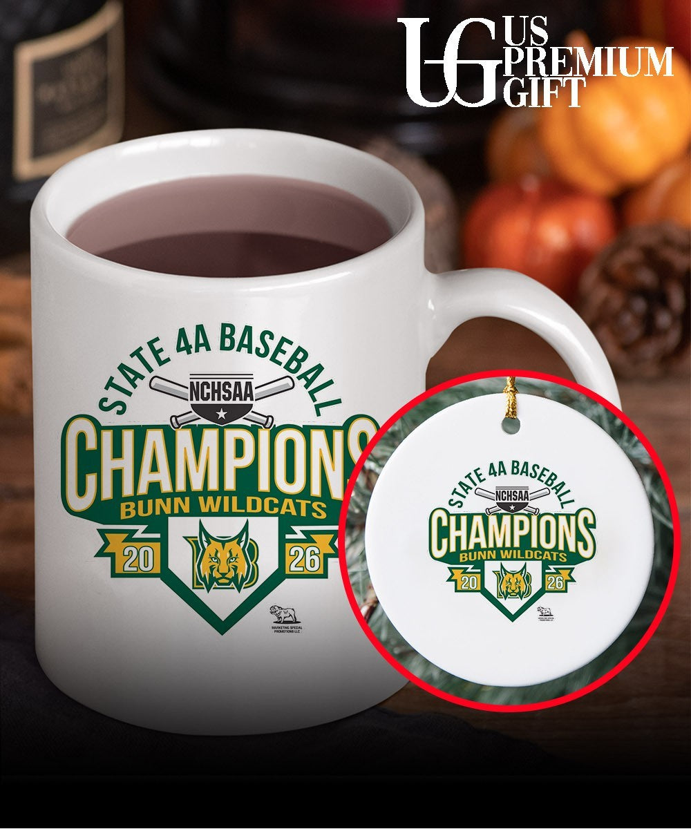 Bunn Wildcats NCHSAA 4A Baseball State Champions 2026 shirt