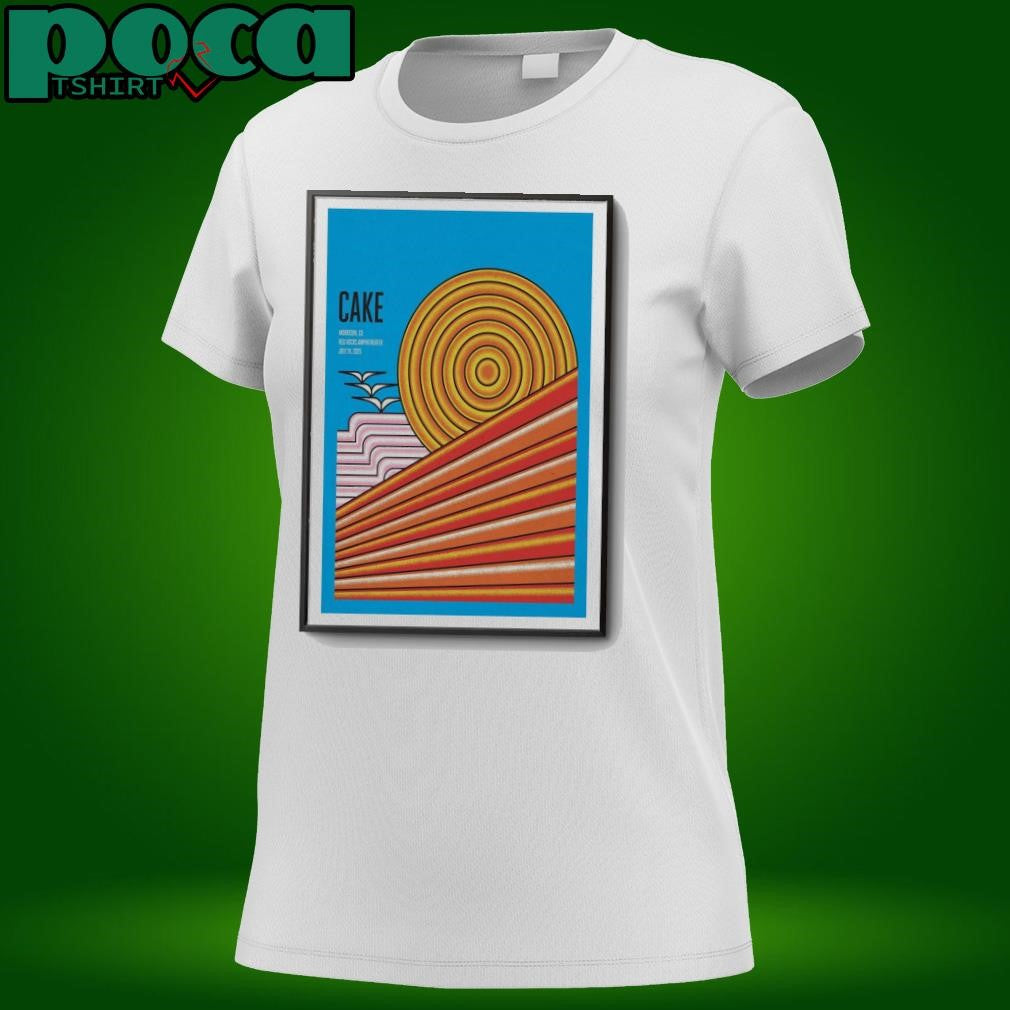 CAKE July 24 2025 Red Rocks Amphitheatre, Morrison, CO Poster shirt