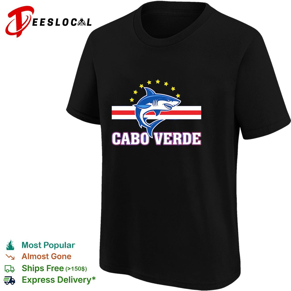 Cabo Verde shark mascot crest shirt