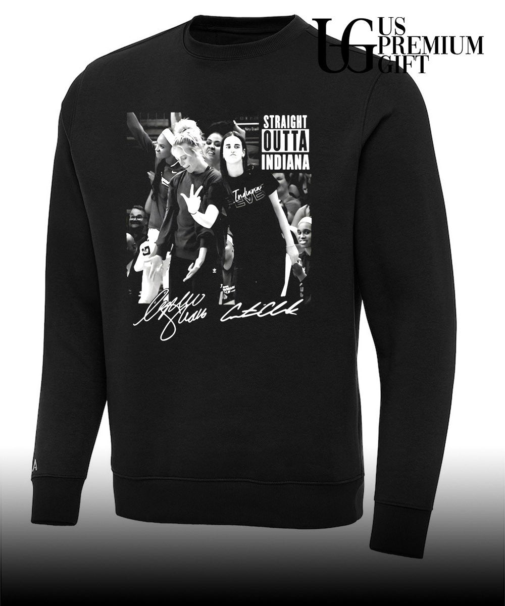 Caitlin Clark Fever Straight Outta Indiana Cunningham signature shirt