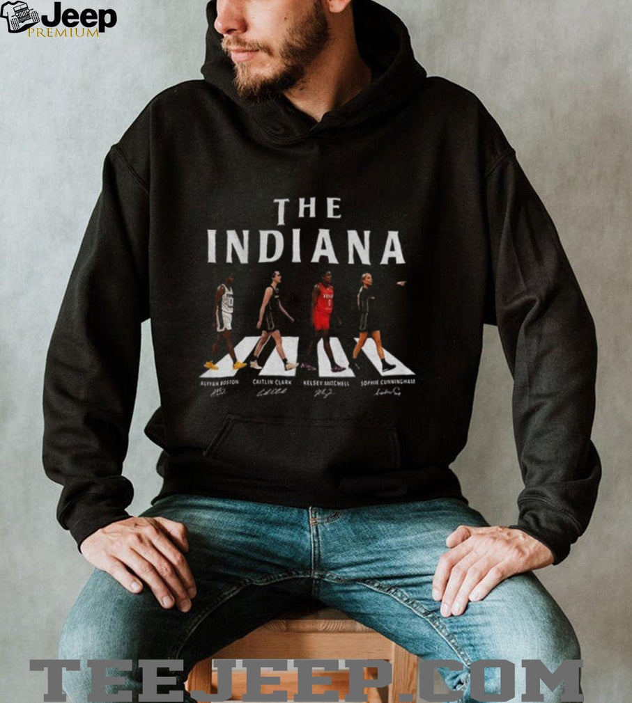 Caitlin Clark Sophie Cunningham Road Crossing Indiana Women’s Basketball shirt