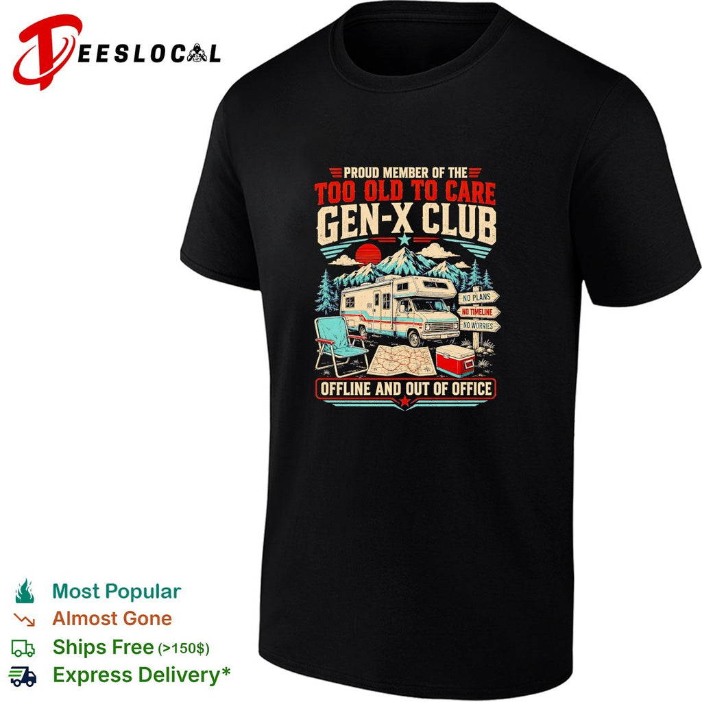 Camper gen x club offline and out of office shirt