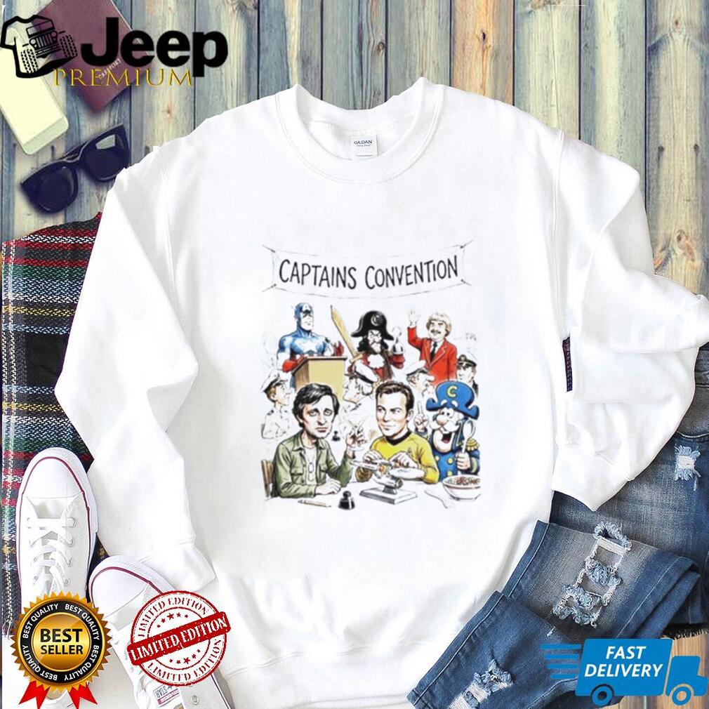 Captain America Captain Hook Captain Kangaroo Hawkeye Kirk Capn Crunch shirt