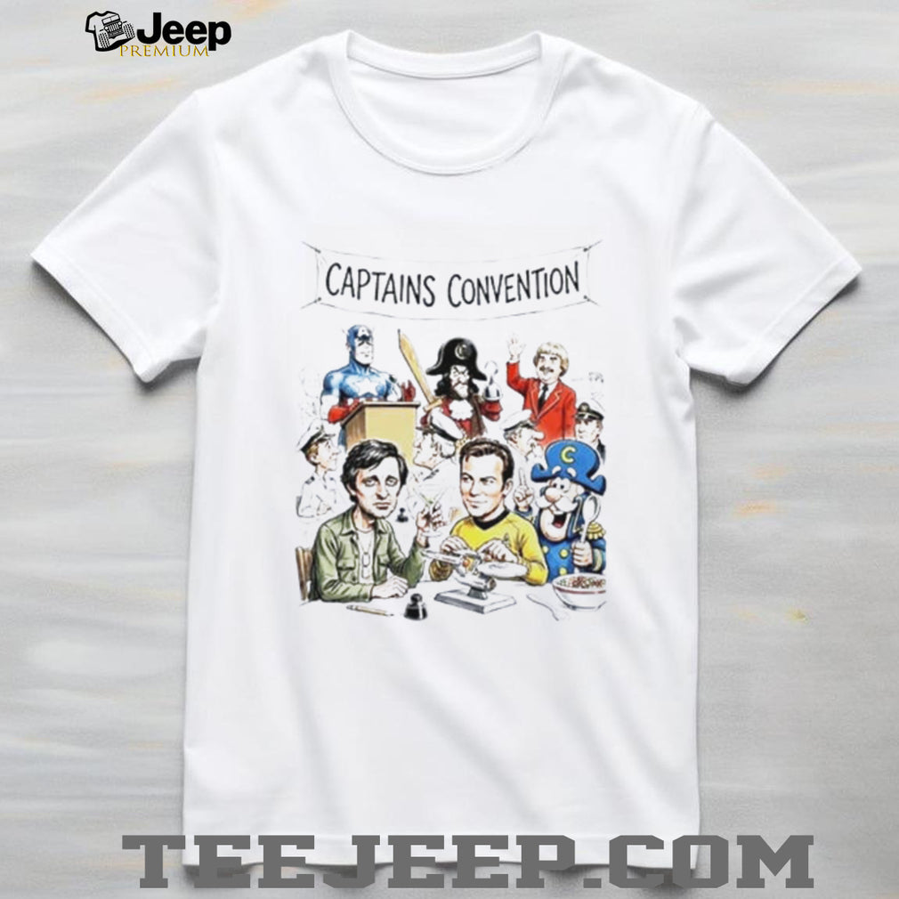 Captain America Captain Hook Captain Kangaroo Hawkeye Kirk Capn Crunch shirt
