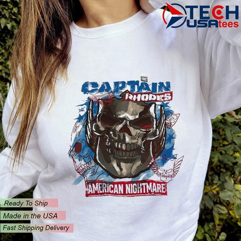 Captain Cody Rhodes American Nightmare Skull shirt
