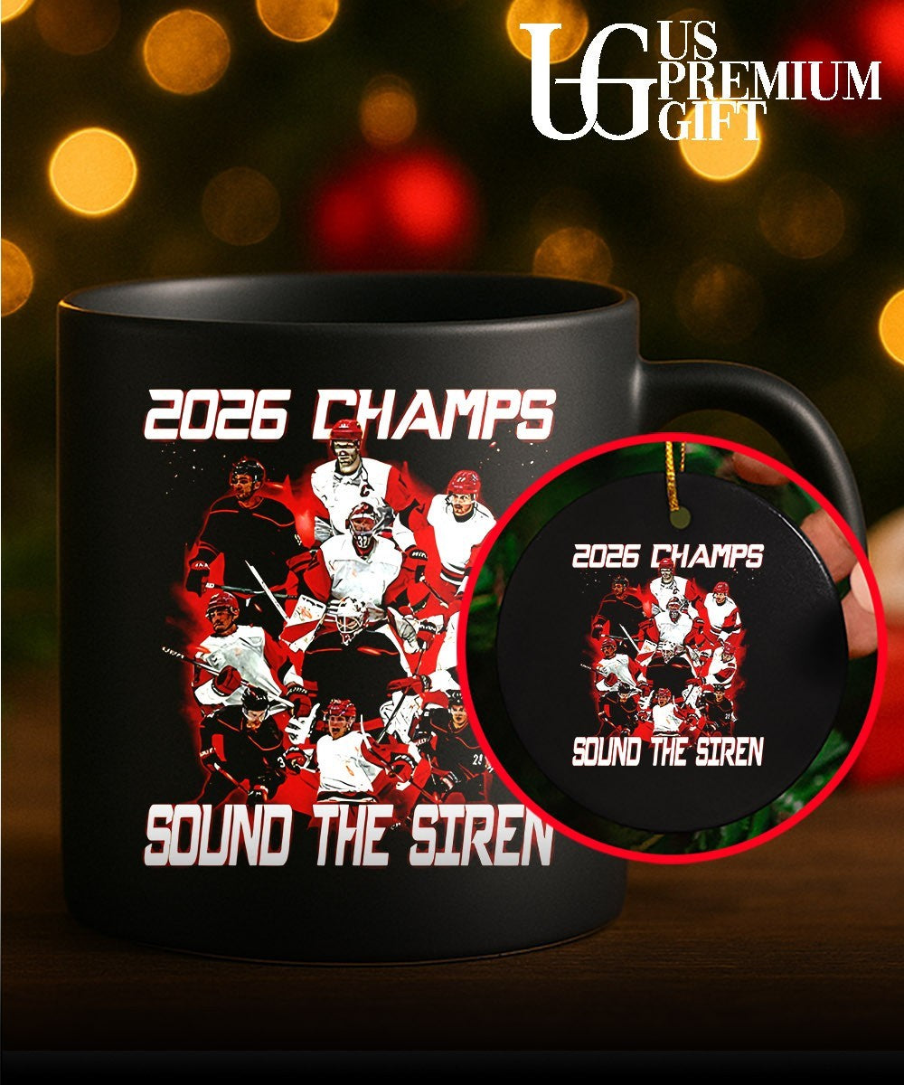 Carolina Hurricanes NHL Hockey 2026 Champs Sound the Siren player shirt