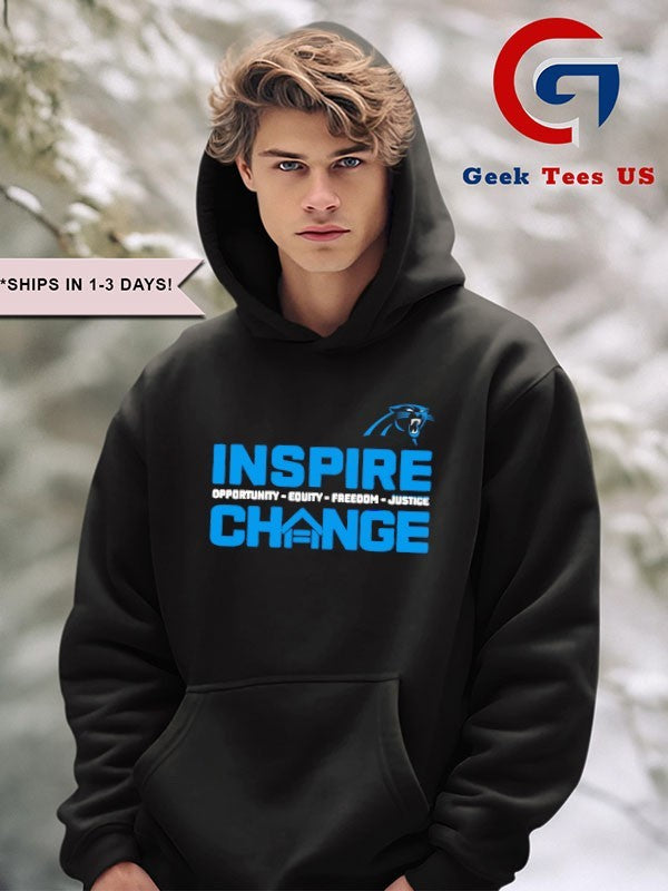 Carolina Panthers 2025-26 Inspire Change Freedom Justice shirt