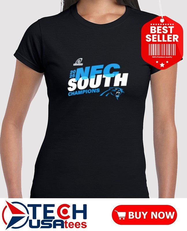 Carolina Panthers 2025 NFC South Division Champions conquer shirt