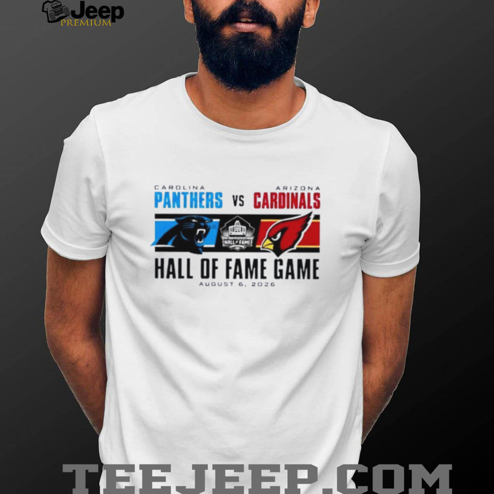 Carolina Panthers Vs Arizona Cardinals 2026 Hall of Fame Game Dueling Logo shirt