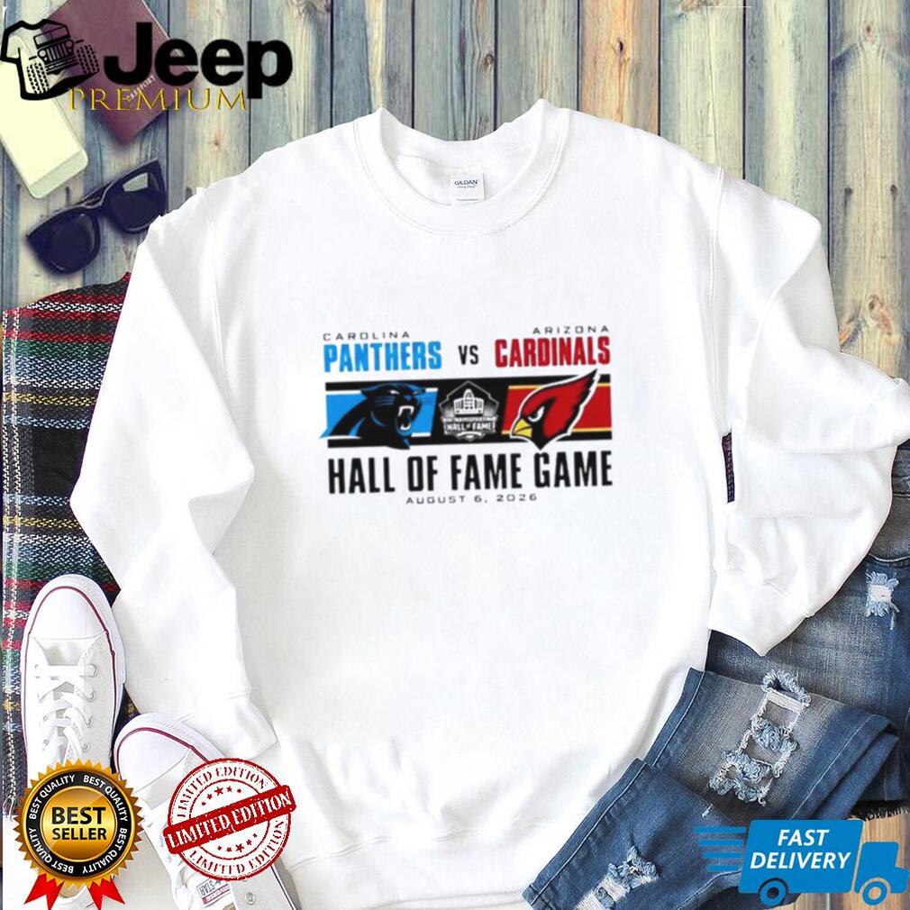 Carolina Panthers Vs Arizona Cardinals 2026 Hall of Fame Game Dueling Logo shirt