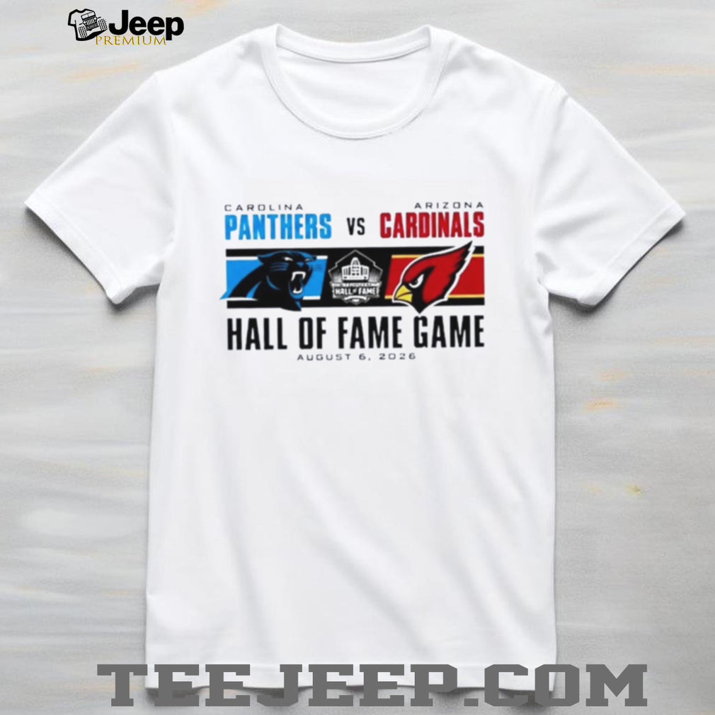 Carolina Panthers Vs Arizona Cardinals 2026 Hall of Fame Game Dueling Logo shirt