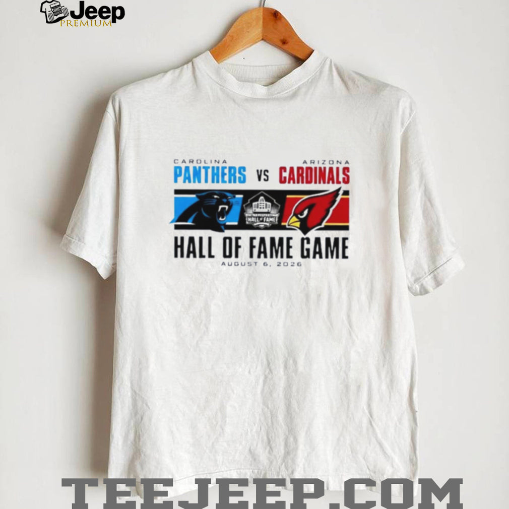 Carolina Panthers Vs Arizona Cardinals 2026 Hall of Fame Game Dueling Logo shirt