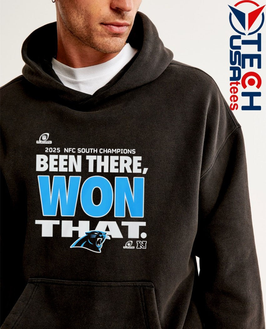 Carolina Panthers been there won that 2025 NFC South Champions shirt