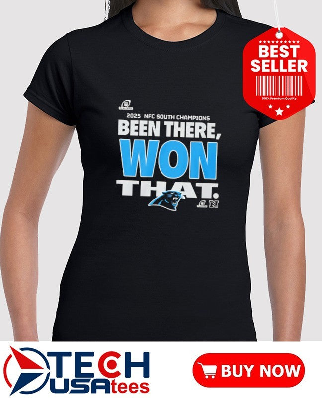 Carolina Panthers been there won that 2025 NFC South Champions shirt